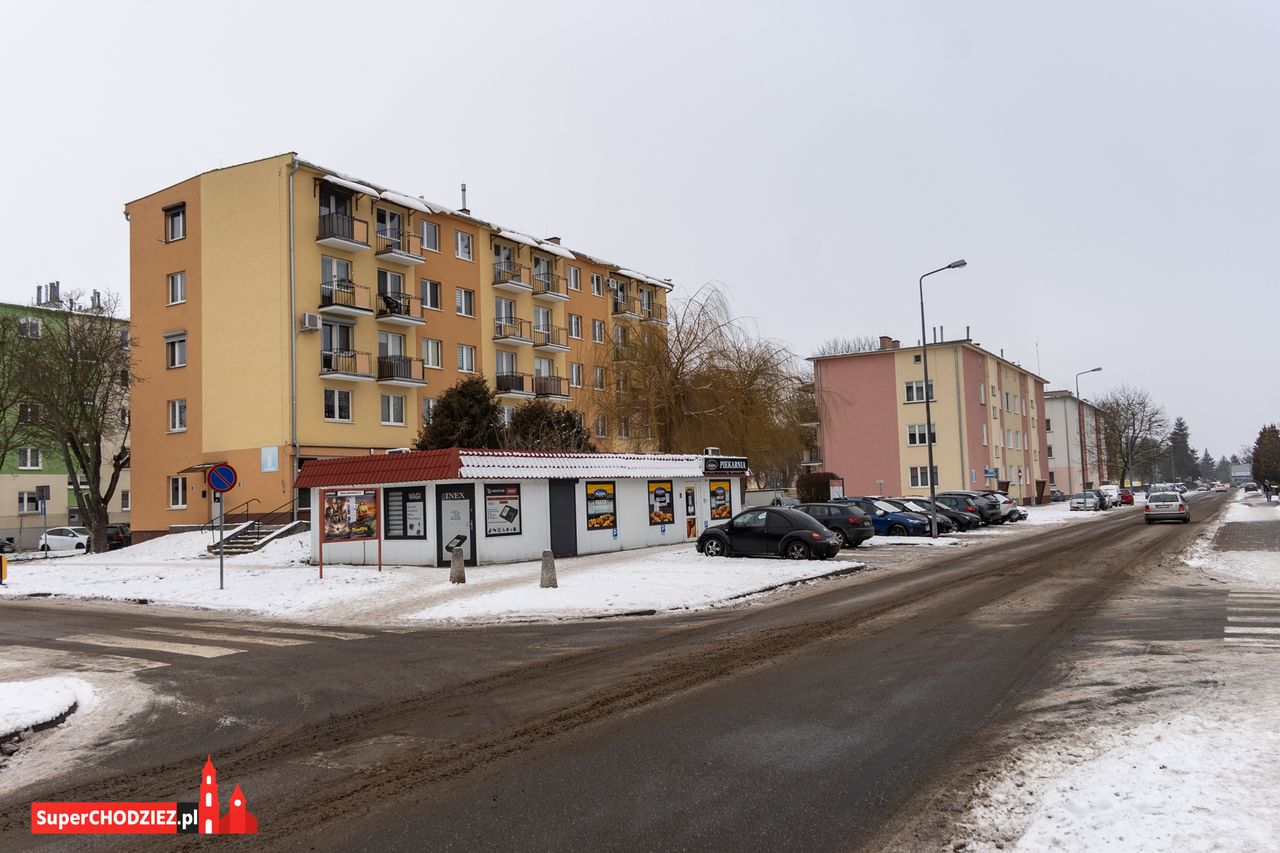 Chodzież, zima, śnieg