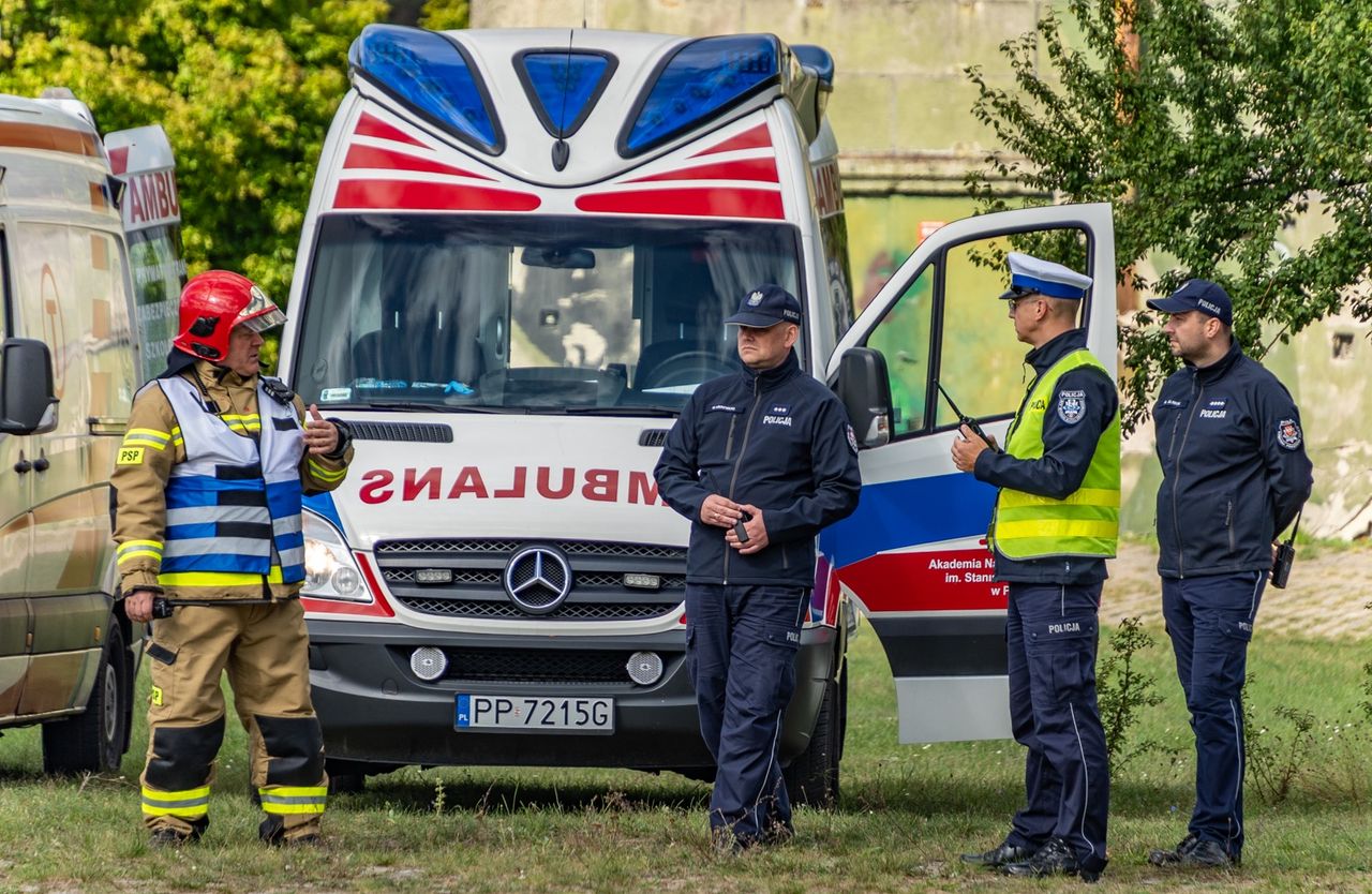 Ćwiczenia na lotnisku w Pile.