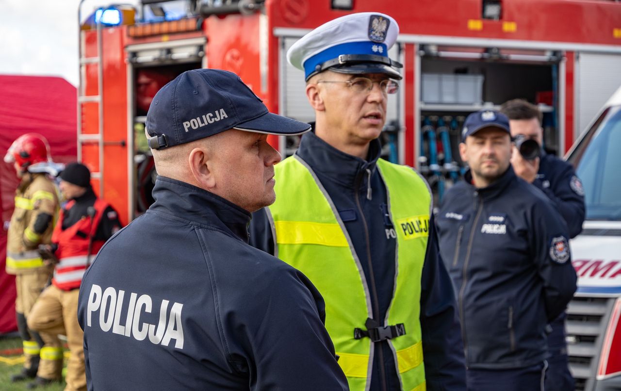 Ćwiczenia na lotnisku w Pile.