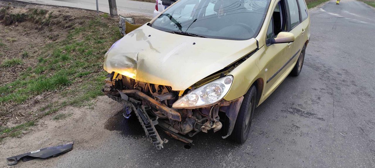 Zdarzenie drogowe w Rogozinie