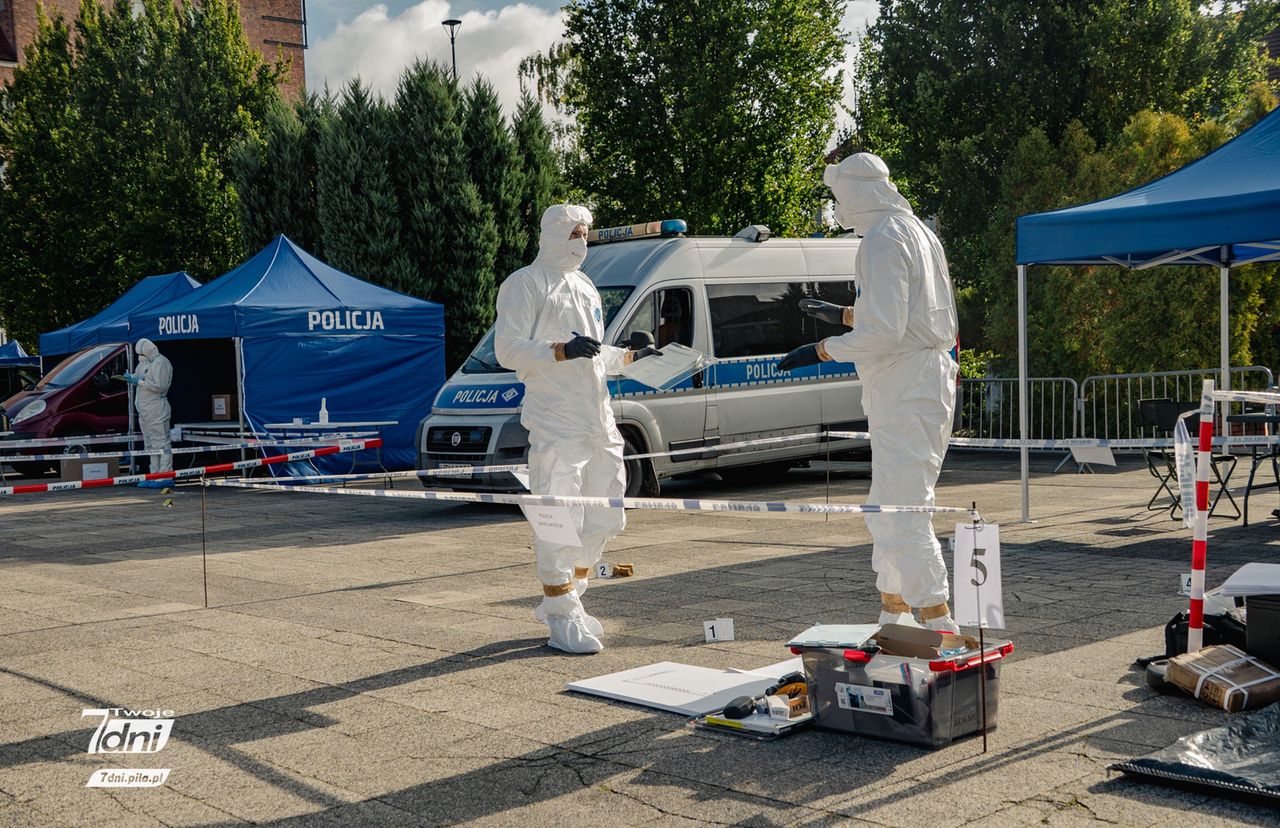 kryminalni, piła, szkoła policji, policja, zbrodnia