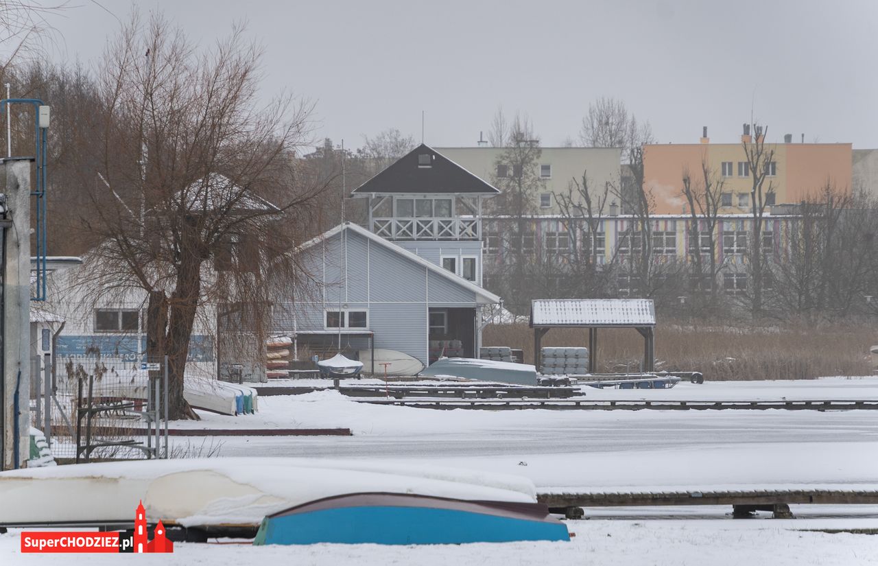 Chodzież, zima, śnieg
