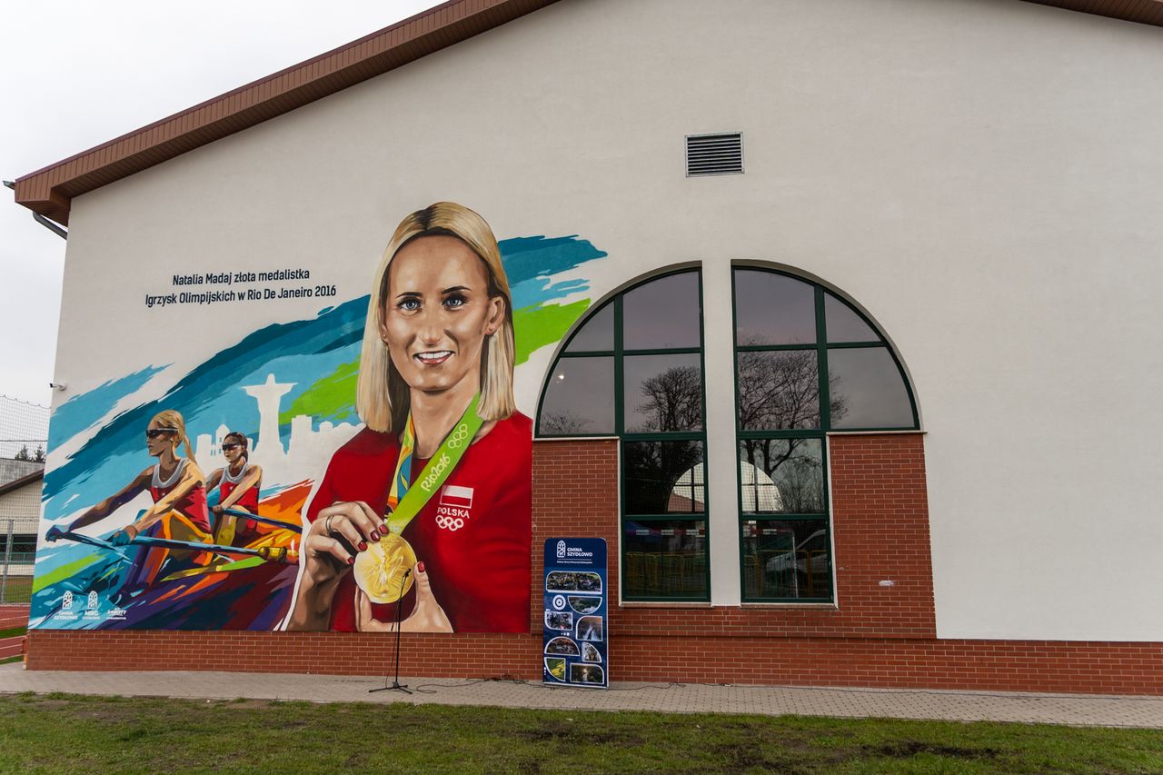 Natalia Madaj, sport, mural Natalii Madaj, Szydłowo.