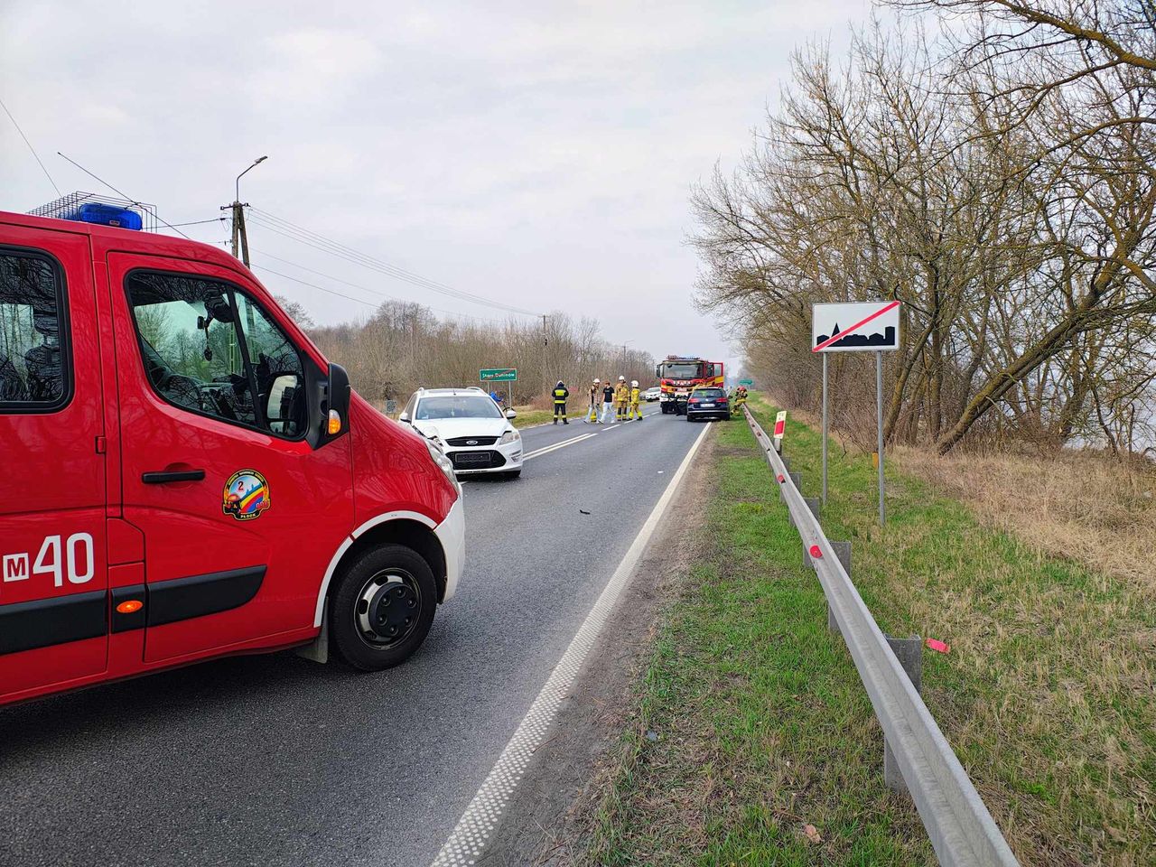 Zdarzenie drogowe w Starym Duninowie