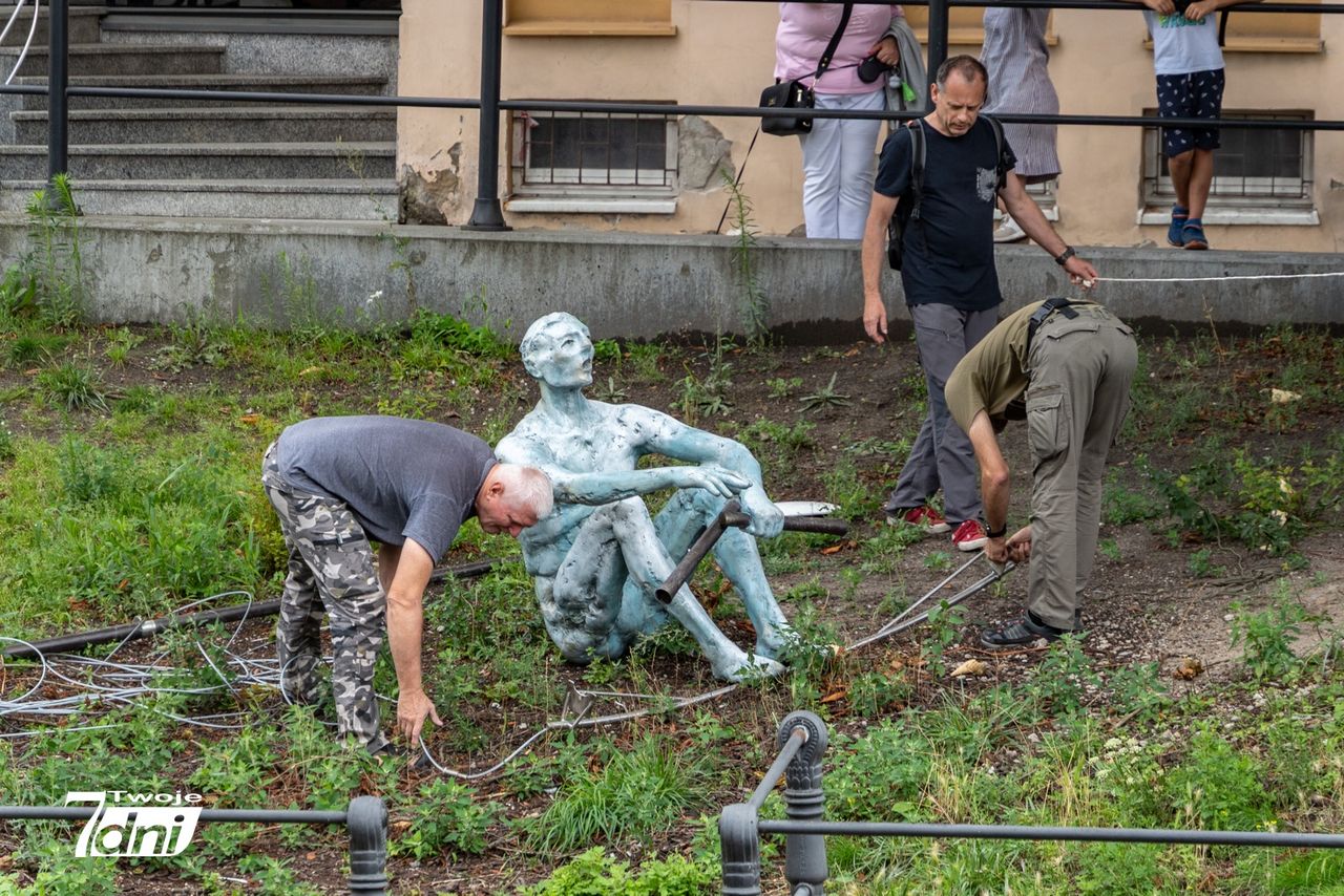 Bydgoszcz, Wioślarz, rzeźba, Wyspa Młyńska