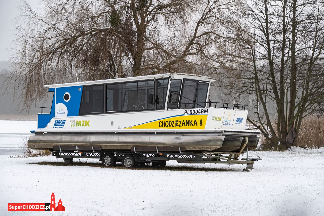 Chodzież, zima, śnieg