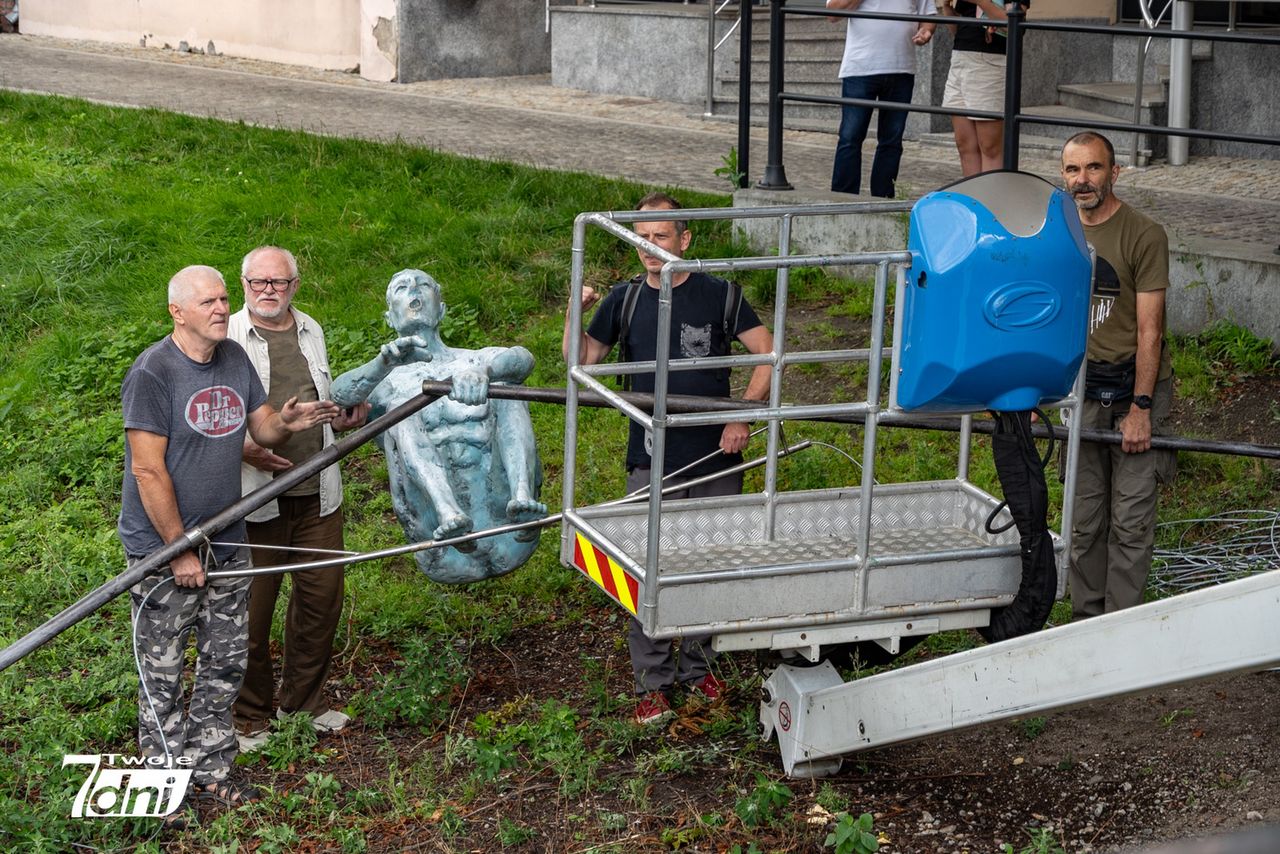 Bydgoszcz, Wioślarz, rzeźba, Wyspa Młyńska