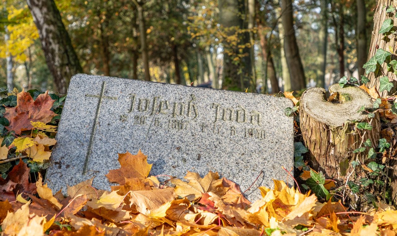 Cmentarz przy al. Powst. Wlkp. w Pile, dawny, stary, Piła