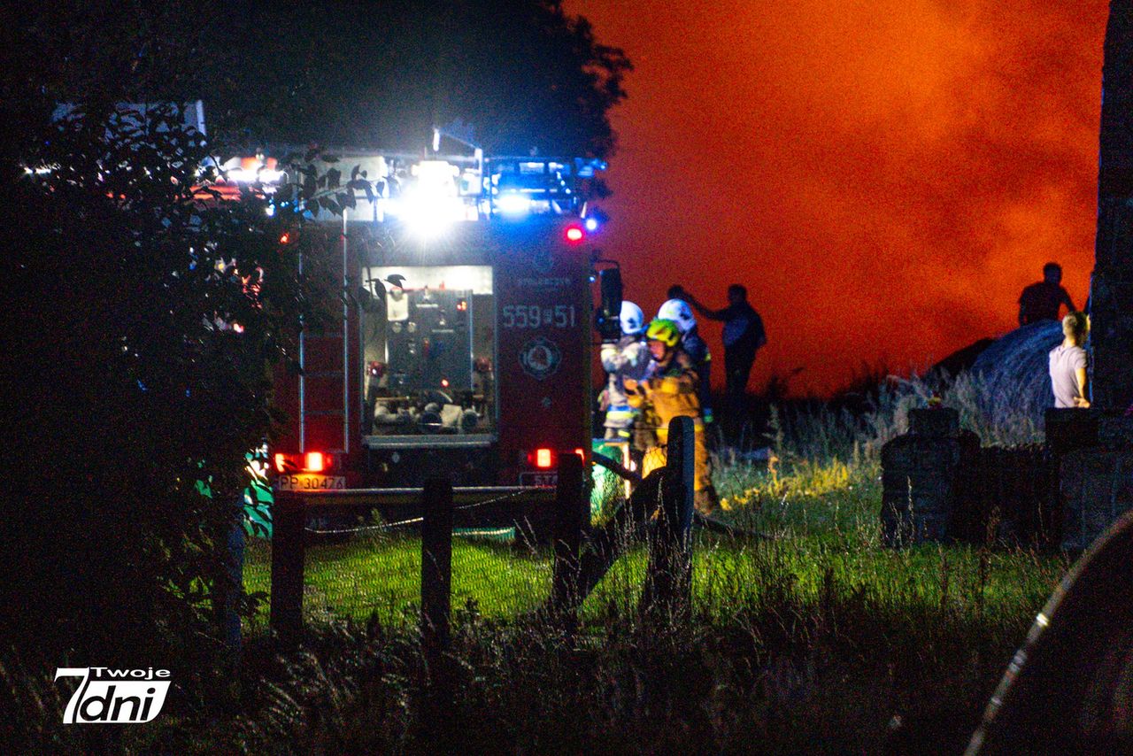 Pożar, Krostkowo, straż, pole