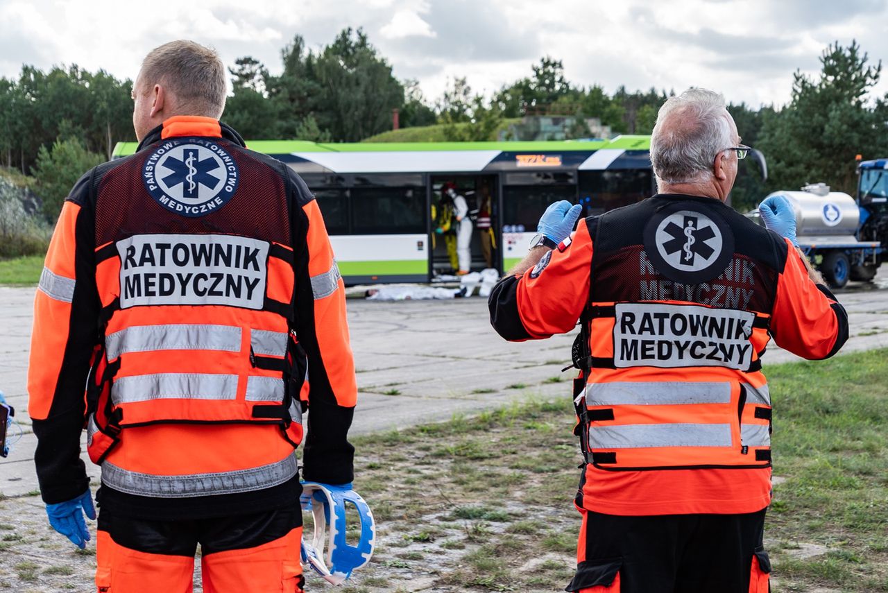 Ćwiczenia na lotnisku w Pile.