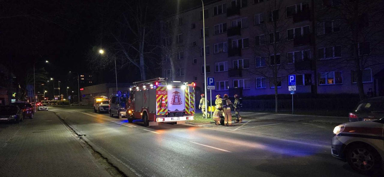 Przy ulicy Rembielińskiego doszło do pożaru śmieci w piwnicy 