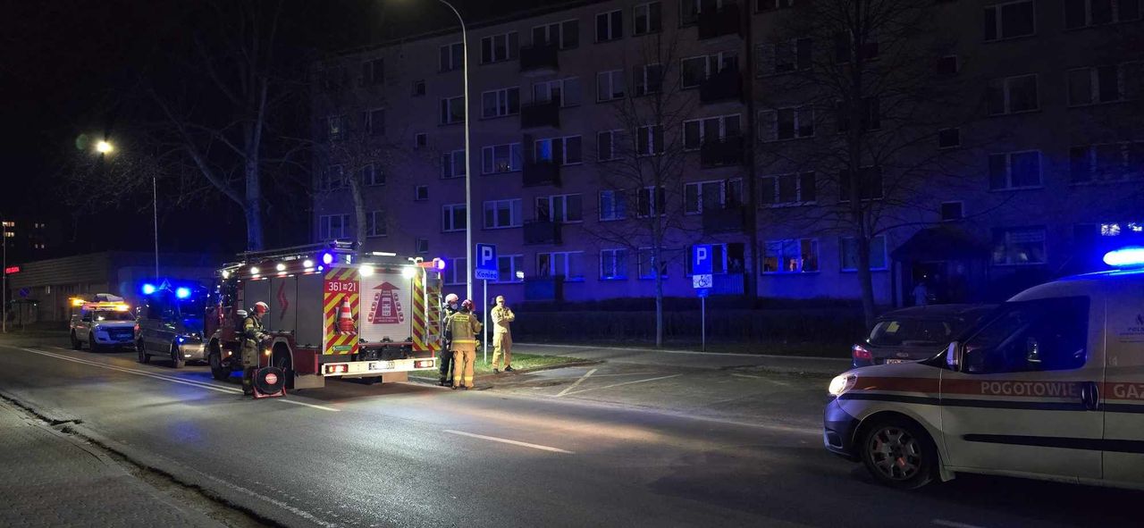 Przy ulicy Rembielińskiego doszło do pożaru śmieci w piwnicy 