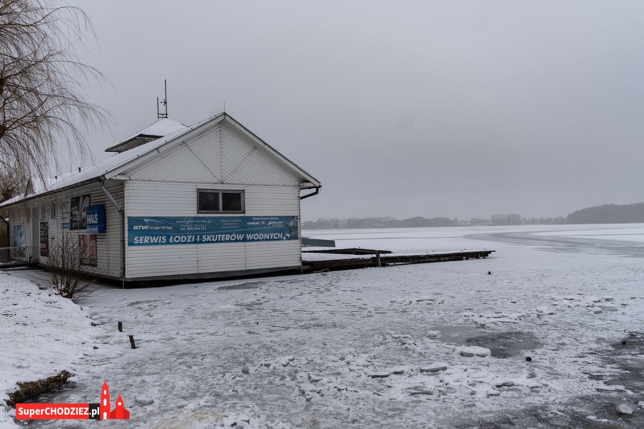 Chodzież, zima, śnieg
