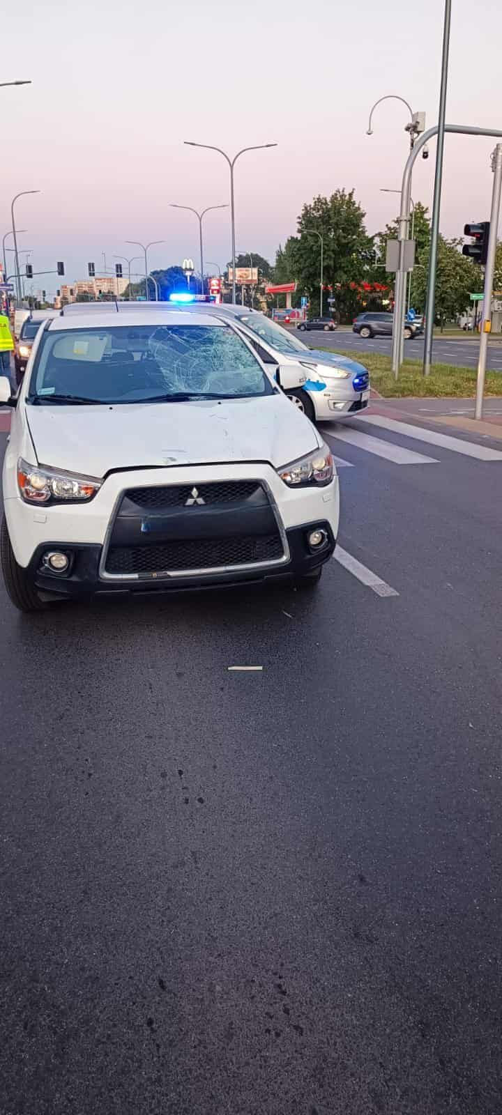 Potrącenie rowerzysty