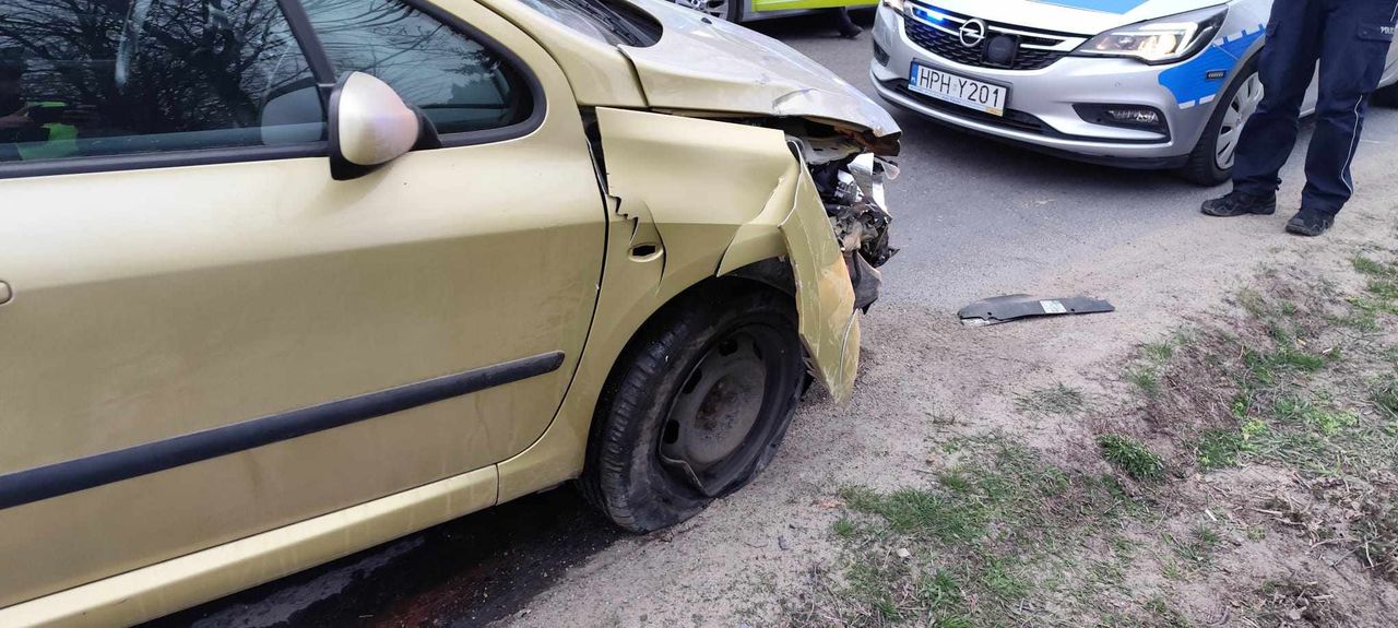 Zdarzenie drogowe w Rogozinie