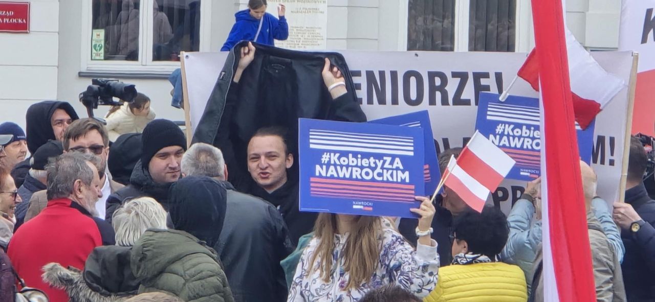 Karol Nawrocki w Płocku 