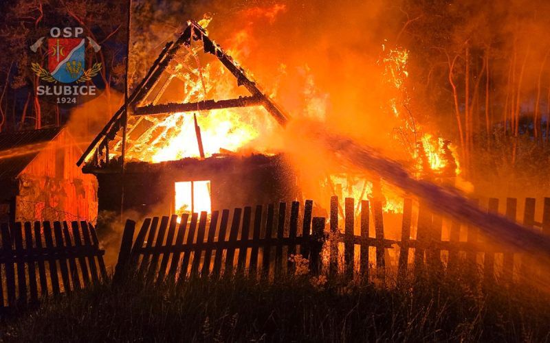 Pożar budynku mieszkalnego 