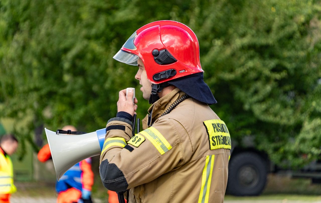 Ćwiczenia na lotnisku w Pile.