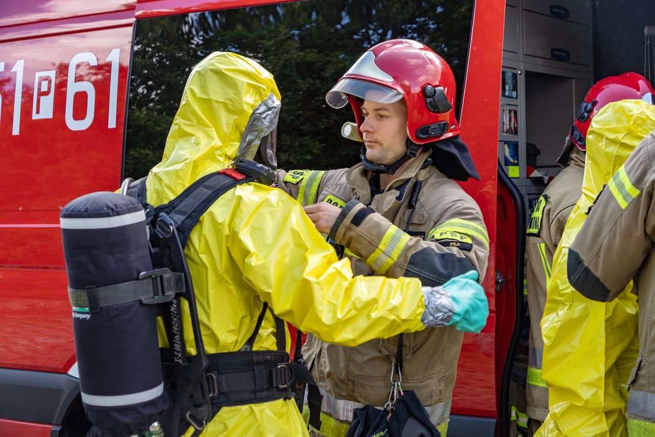 Ćwiczenia na lotnisku w Pile.