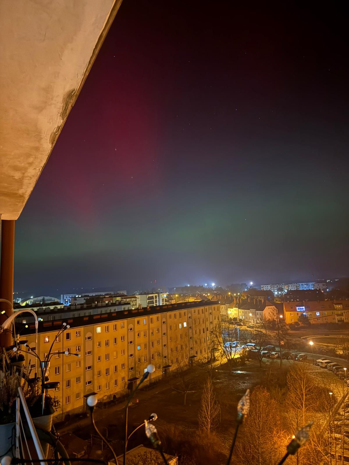 Zorza polarna w Pile, Osiedle Górne