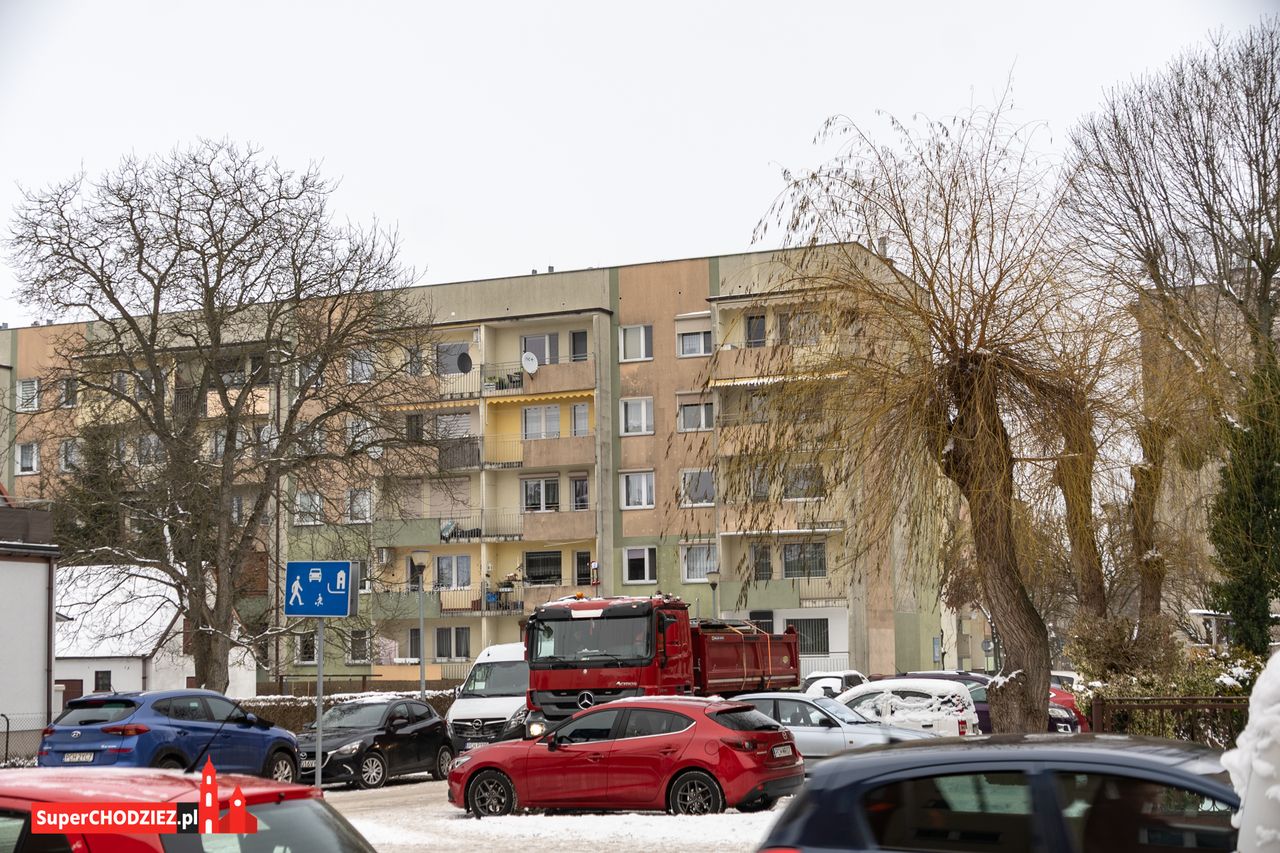 Chodzież, zima, śnieg