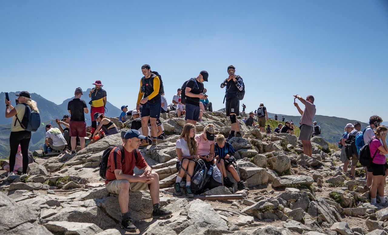 Tatry, Kasprowy Wierch, tłumy