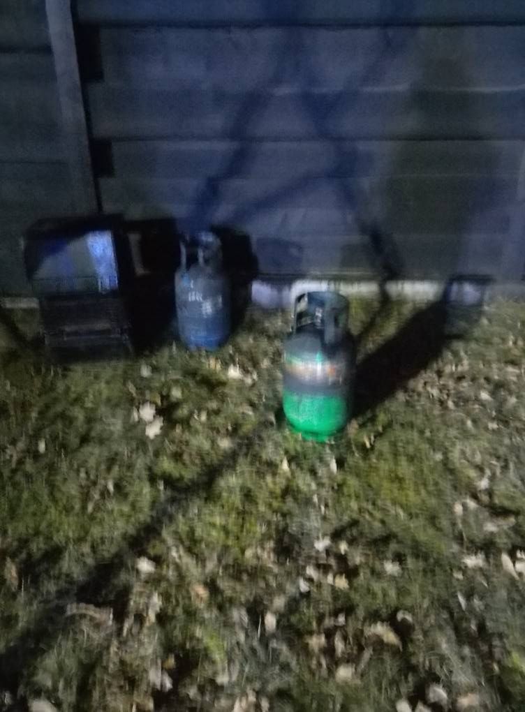 Pożar domku letniskowego