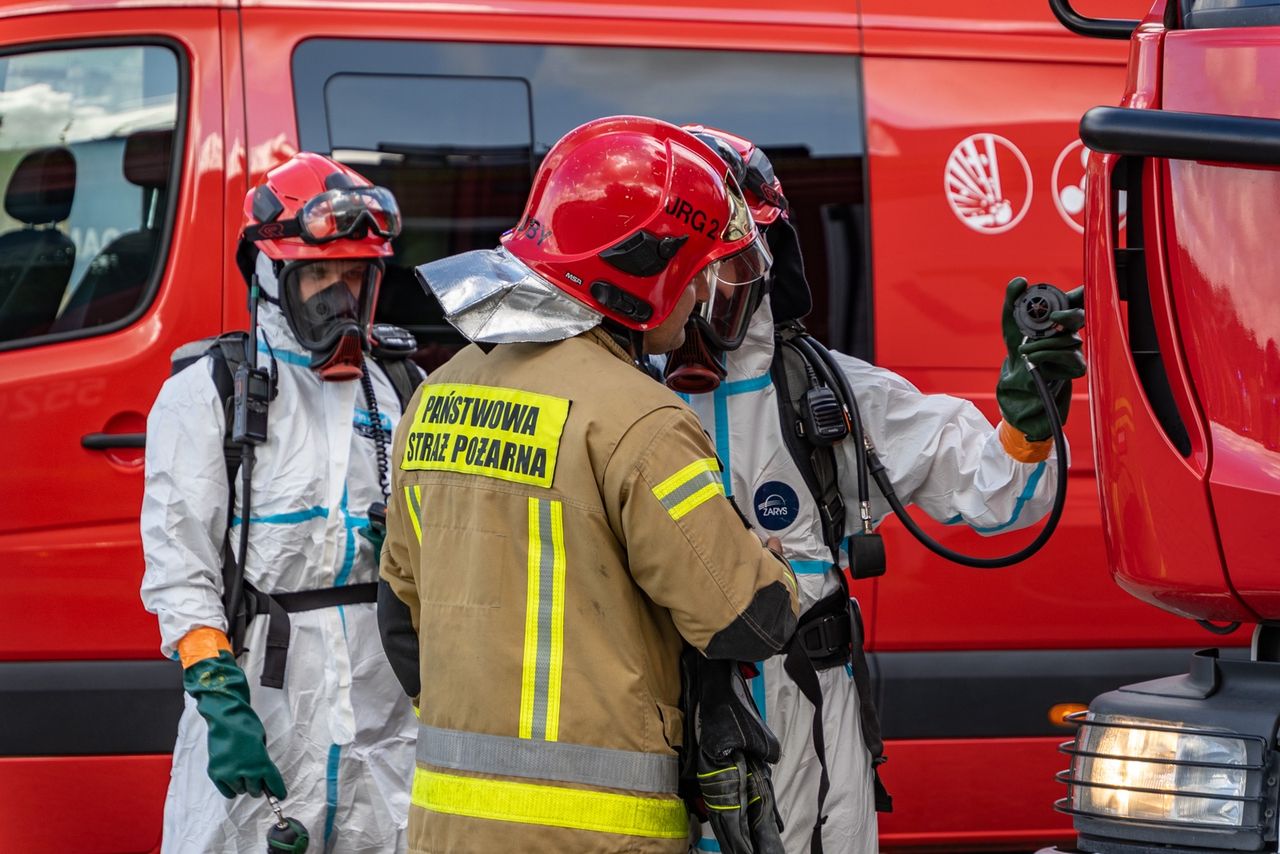 Ćwiczenia na lotnisku w Pile.