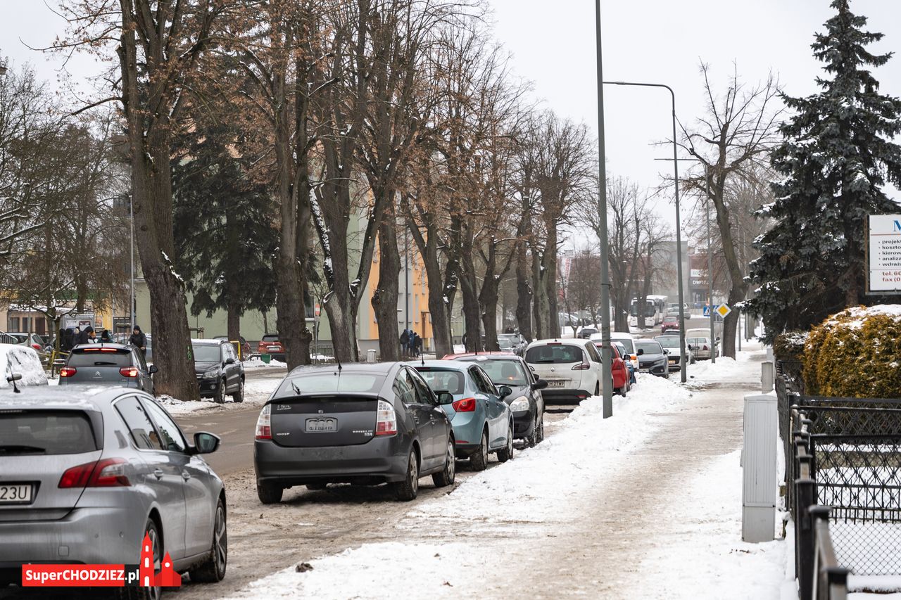 Chodzież, zima, śnieg