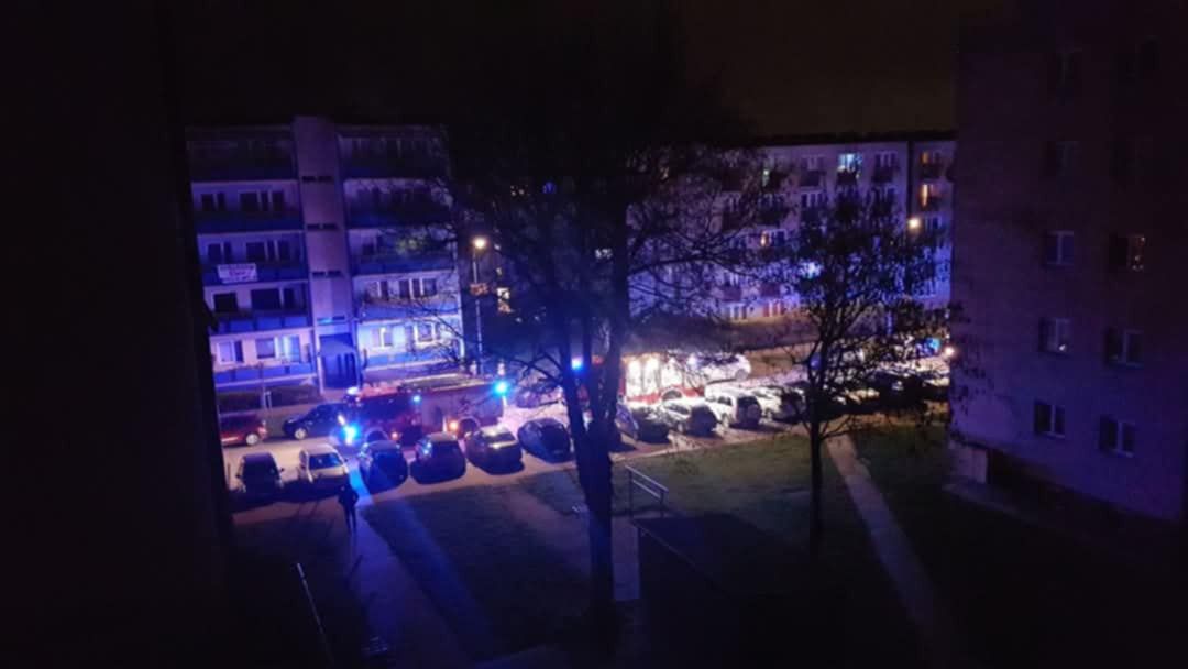 Pożar mieszkania na Skarpie