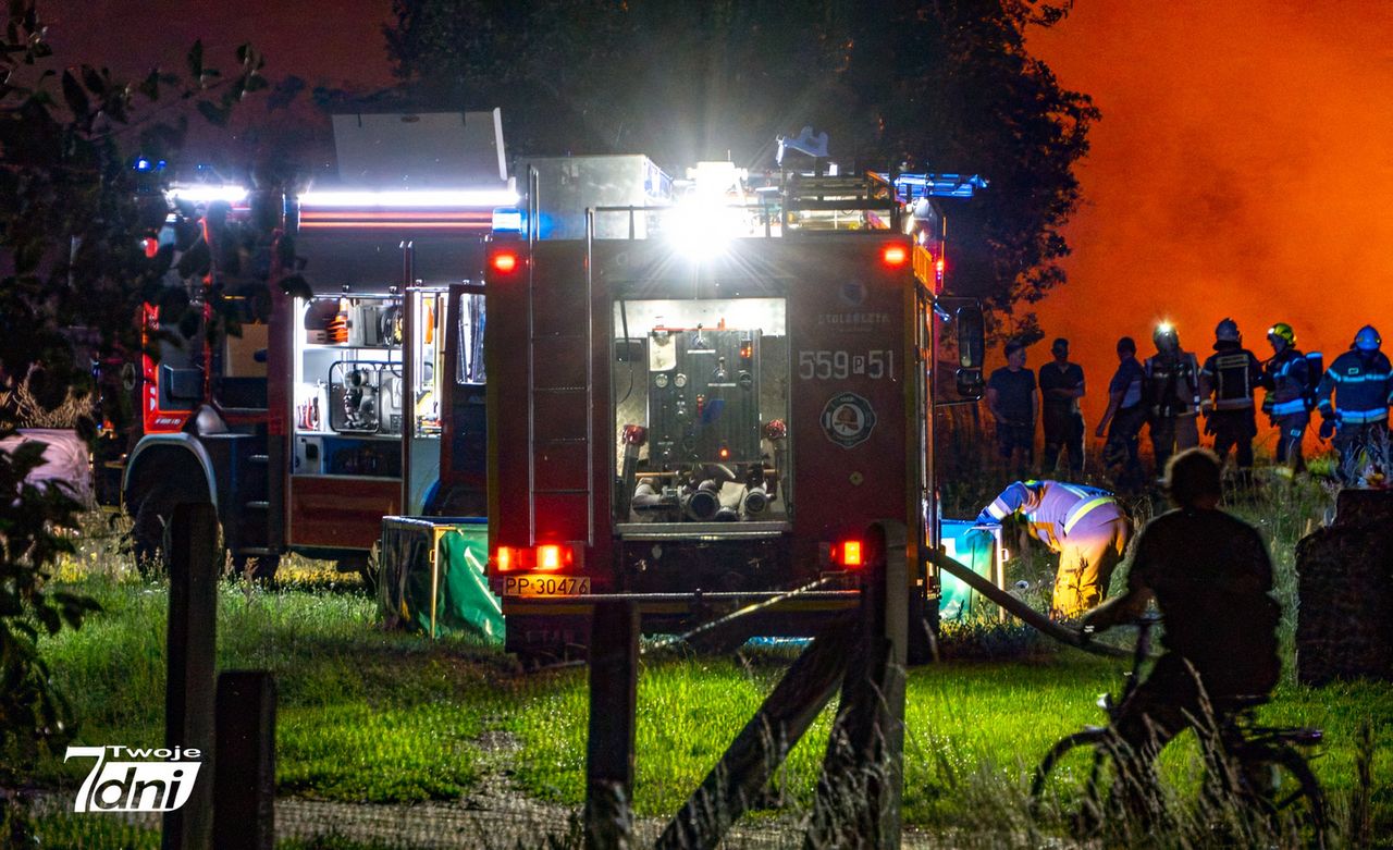 Pożar, Krostkowo, straż, pole