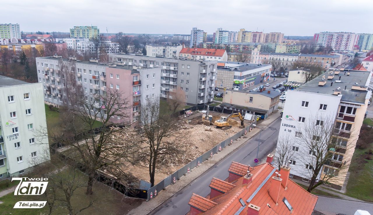 Piła, kamienice, wyburzanie