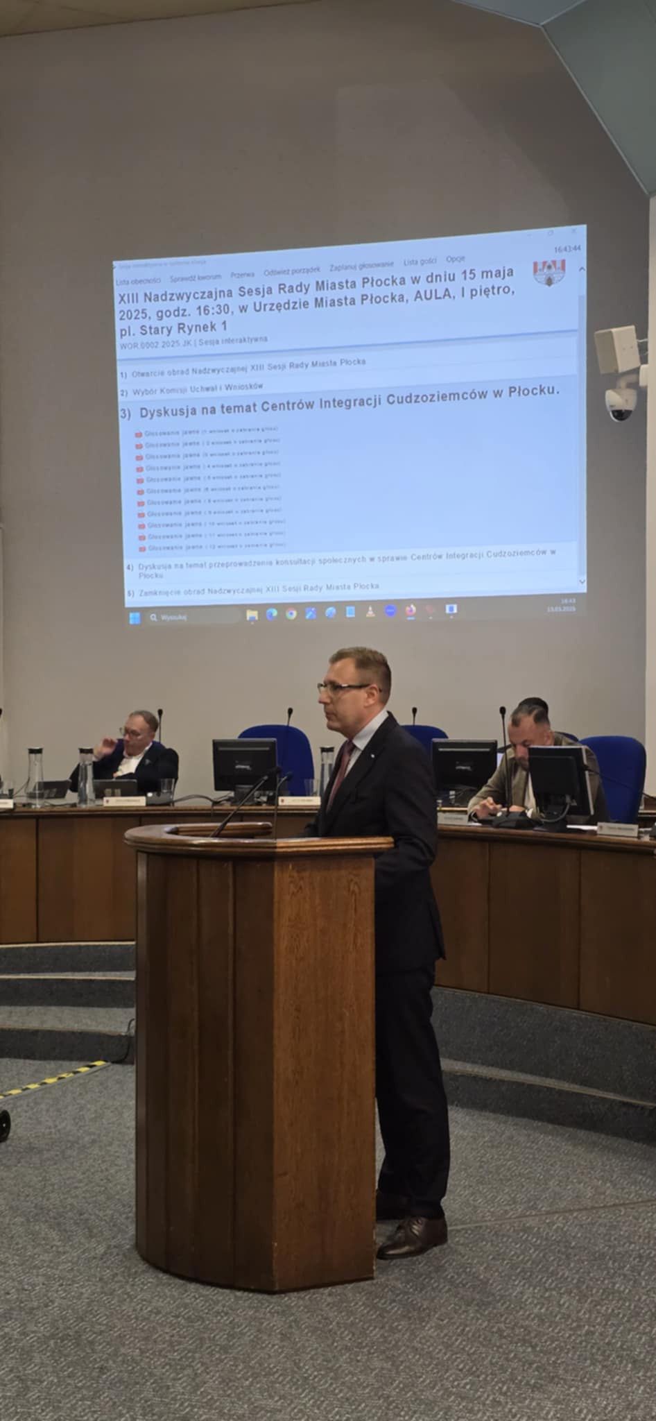 Nadzwyczajna sesja rady miasta Płocka