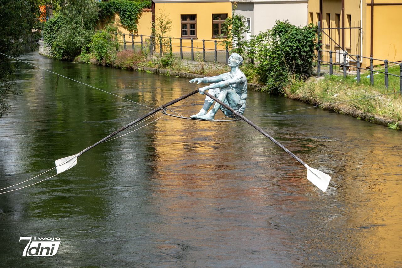Bydgoszcz, Wioślarz, rzeźba, Wyspa Młyńska