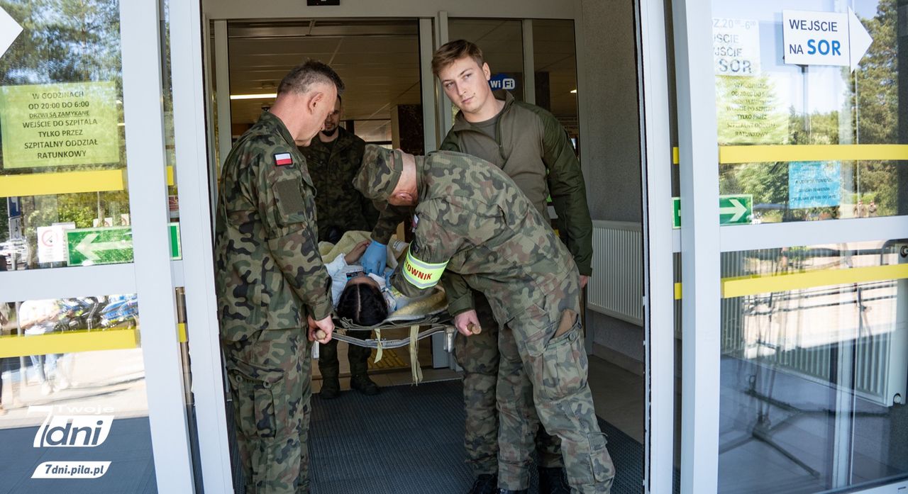 Ewakuacja Szpitala w Pile, szpital, piła, ewakuacja