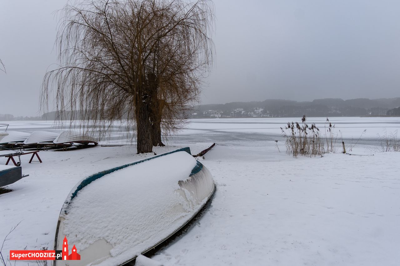 Chodzież, zima, śnieg