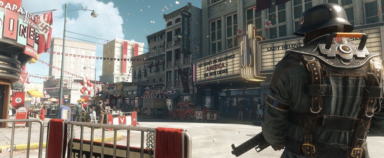 Wolfenstein II: The New Colossus - amerykańskie miasteczko