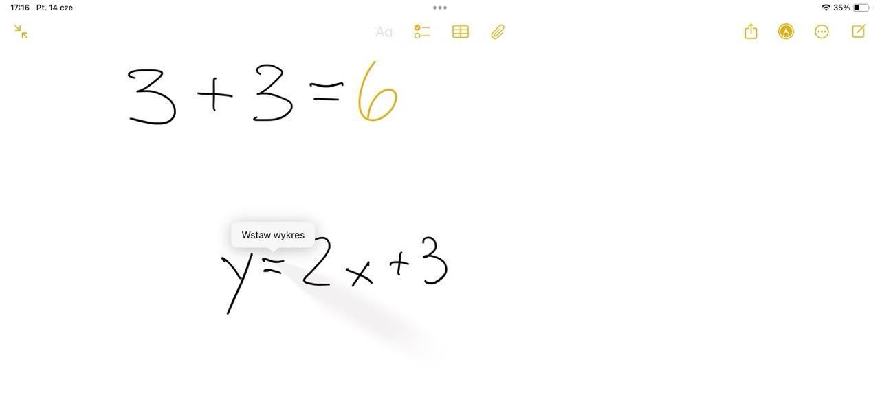 iPadOS 18 wykresy