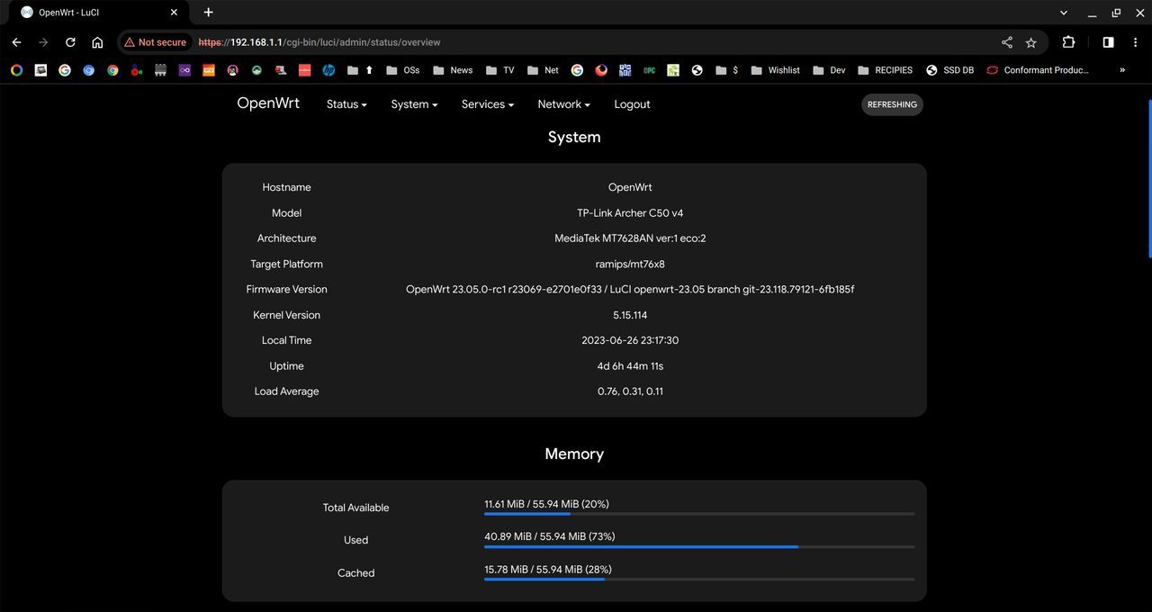 OpenWrt - interfejs