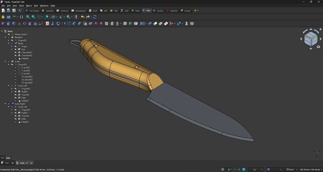 FreeCAD - model