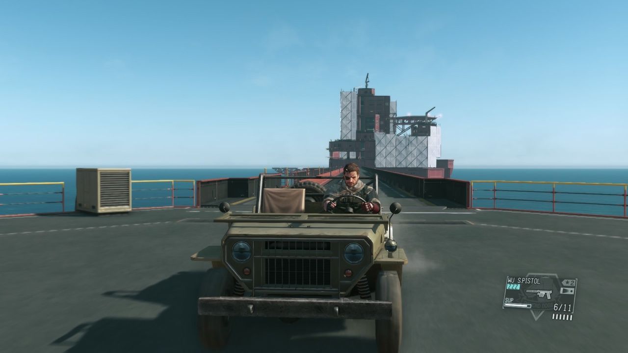 Metal Gear Solid V: Phantom Pain na statku też można pojeździć