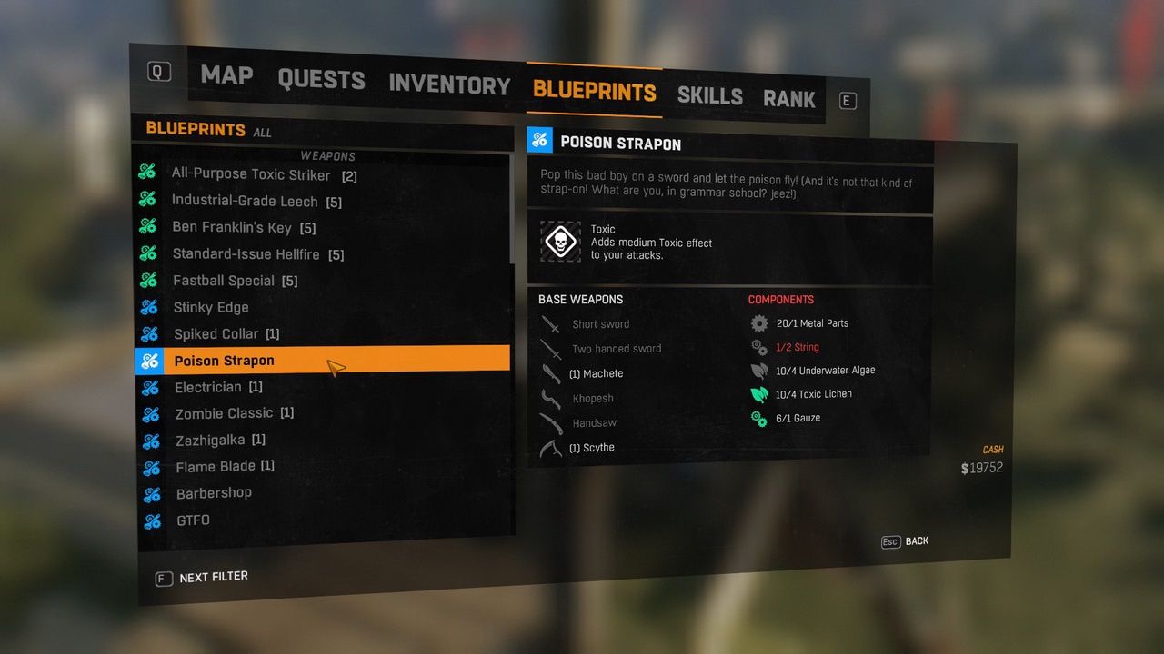 Dying Light: The Following - nowe rodzaje broni