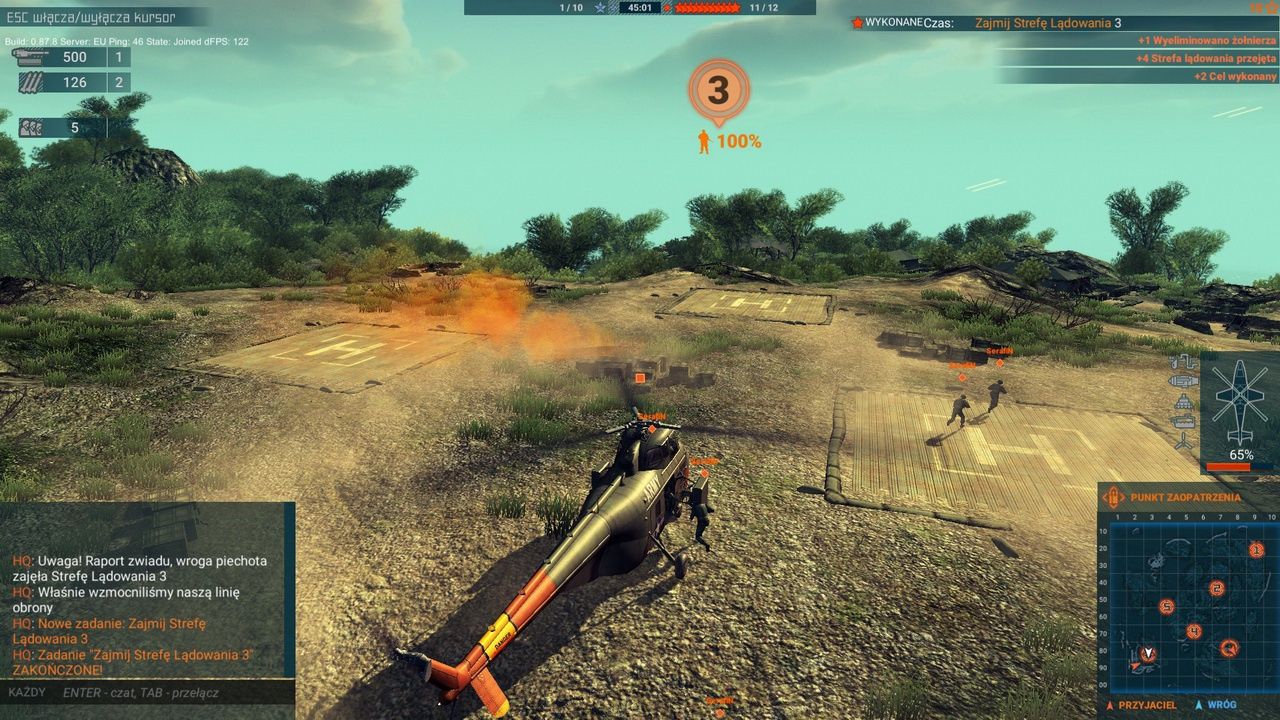 Heliborne - wyładunek wojska