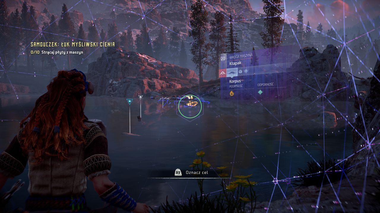 Horizon Zero Dawn - badanie maszyn przez fokusa
