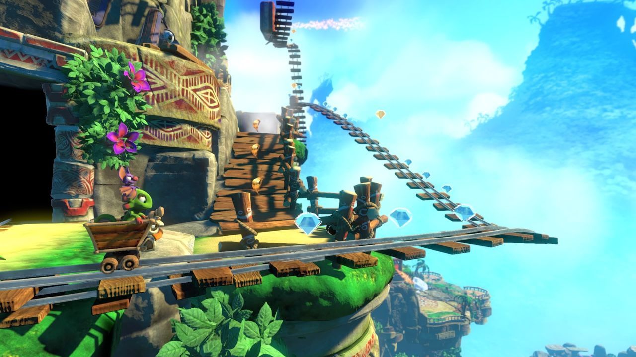 Yooka-Laylee - w wagoniku kolejki