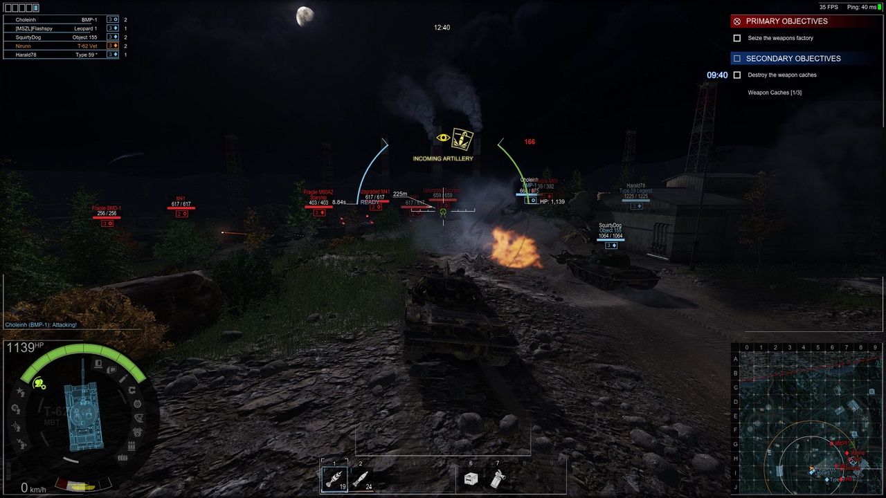 Armored Warfare - walka nocna