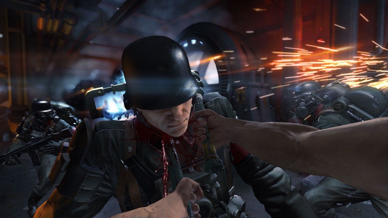 Wolfenstein II: The New Colossus - toporek w akcji