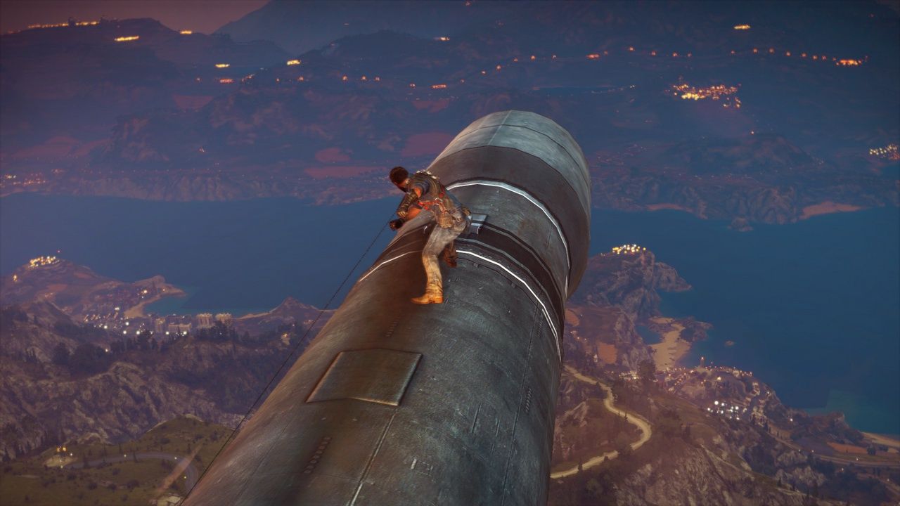 Just Cause 3 - lot na rakiecie