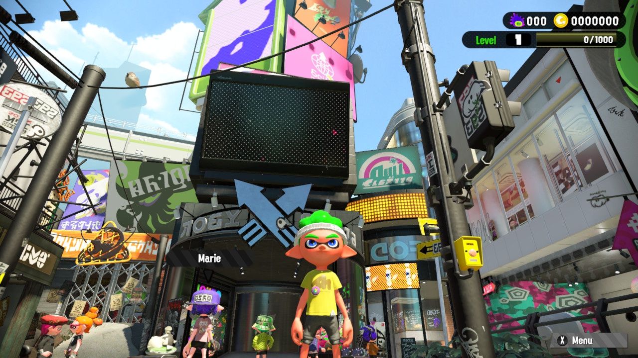 Splatoon 2 - hub na początku gry