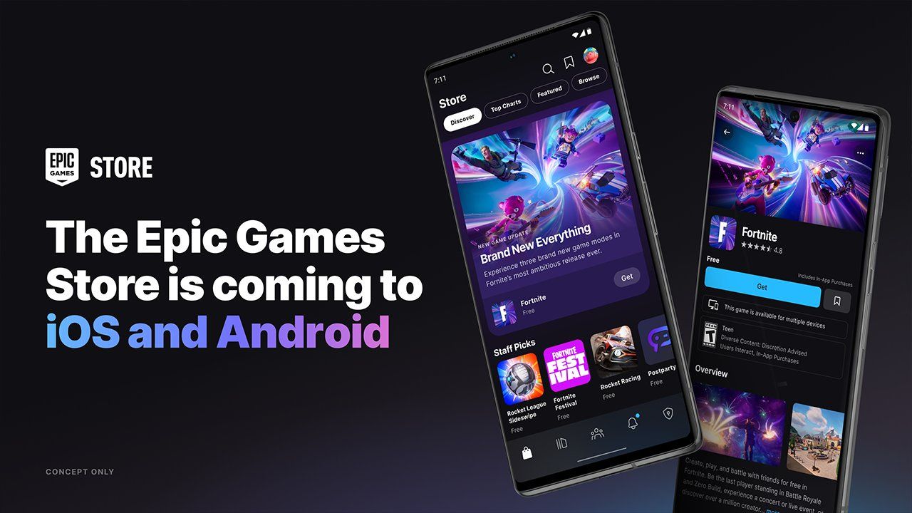 Epic Games Store na Androida i iOS